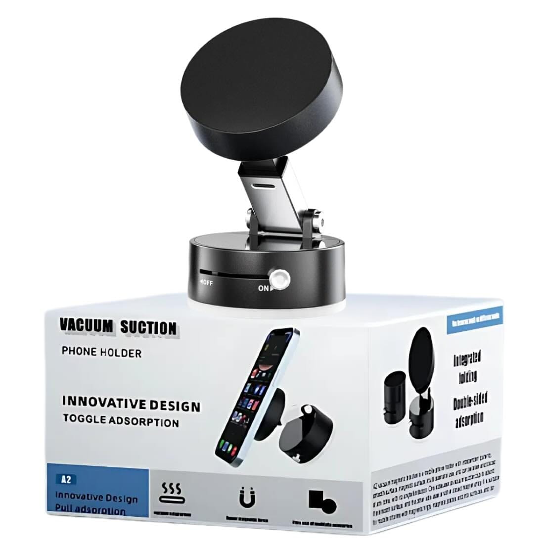 Magnetic Wireless Phone Holder with Vacuum Suction Cup