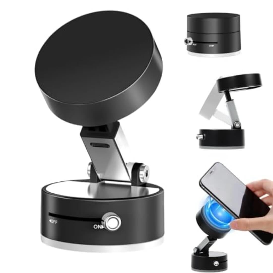 Magnetic Wireless Phone Holder with Vacuum Suction Cup