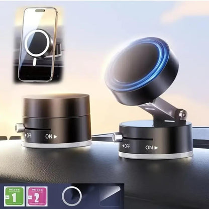 Magnetic Wireless Phone Holder with Vacuum Suction Cup